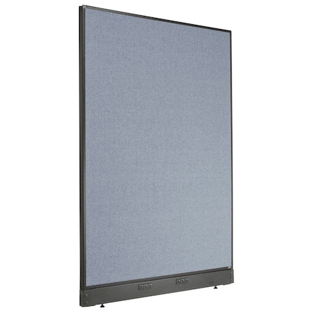 Interion By Global Industrial Interion Electric Office Partition Panel, 48-1/4inW x 64inH, Blue 238637EBL